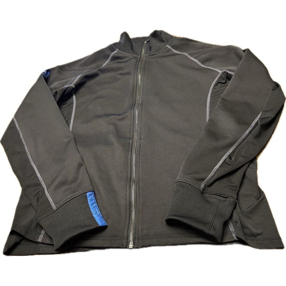 Hylete Sweater Men's Large Full Zip Vented Mesh Funnel Neck Athletic Sweatshirt