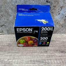 Epson 200XL Black, 200 C/M/Y Combo 4pk Ink Cartridges NIB