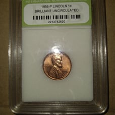 1958 P Lincoln Penny - Uncirculated