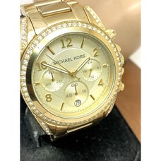 Michael Kors Women's Watch MK5166 Blair Quartz Chronograph Gold Steel 39mm