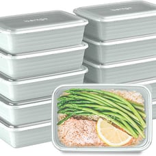 Bentgo Prep 1-Compartment Meal-Prep Containers with Custom-Fit Lids Microwave