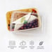 Bentgo Prep 1-Compartment Meal-Prep Containers with Custom-Fit Lids Microwave