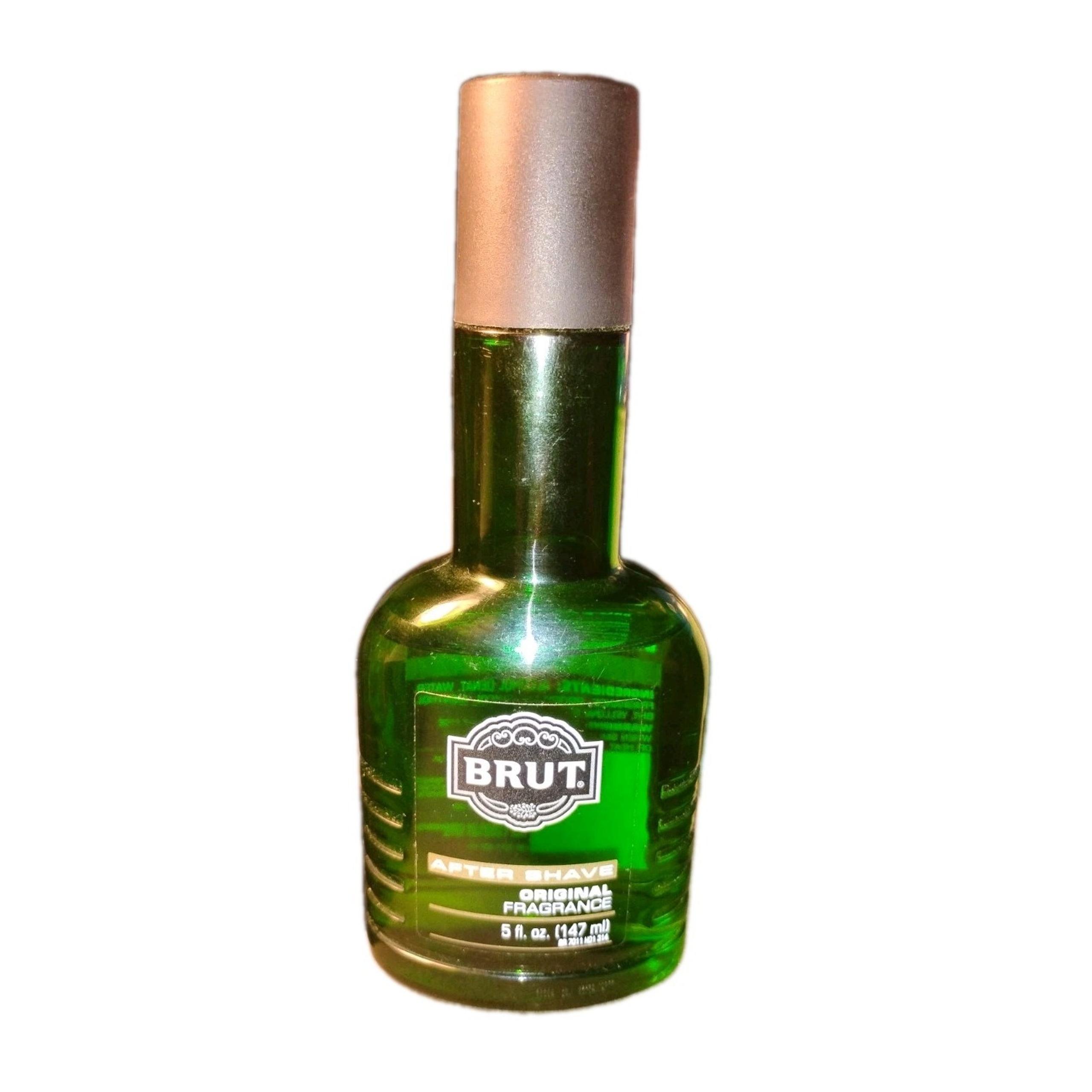 Vtg Brut After Shave for Men OG Classic Bottle 5 Oz Very Rare Front Print. See ⬇