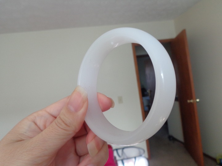 white jade bangle