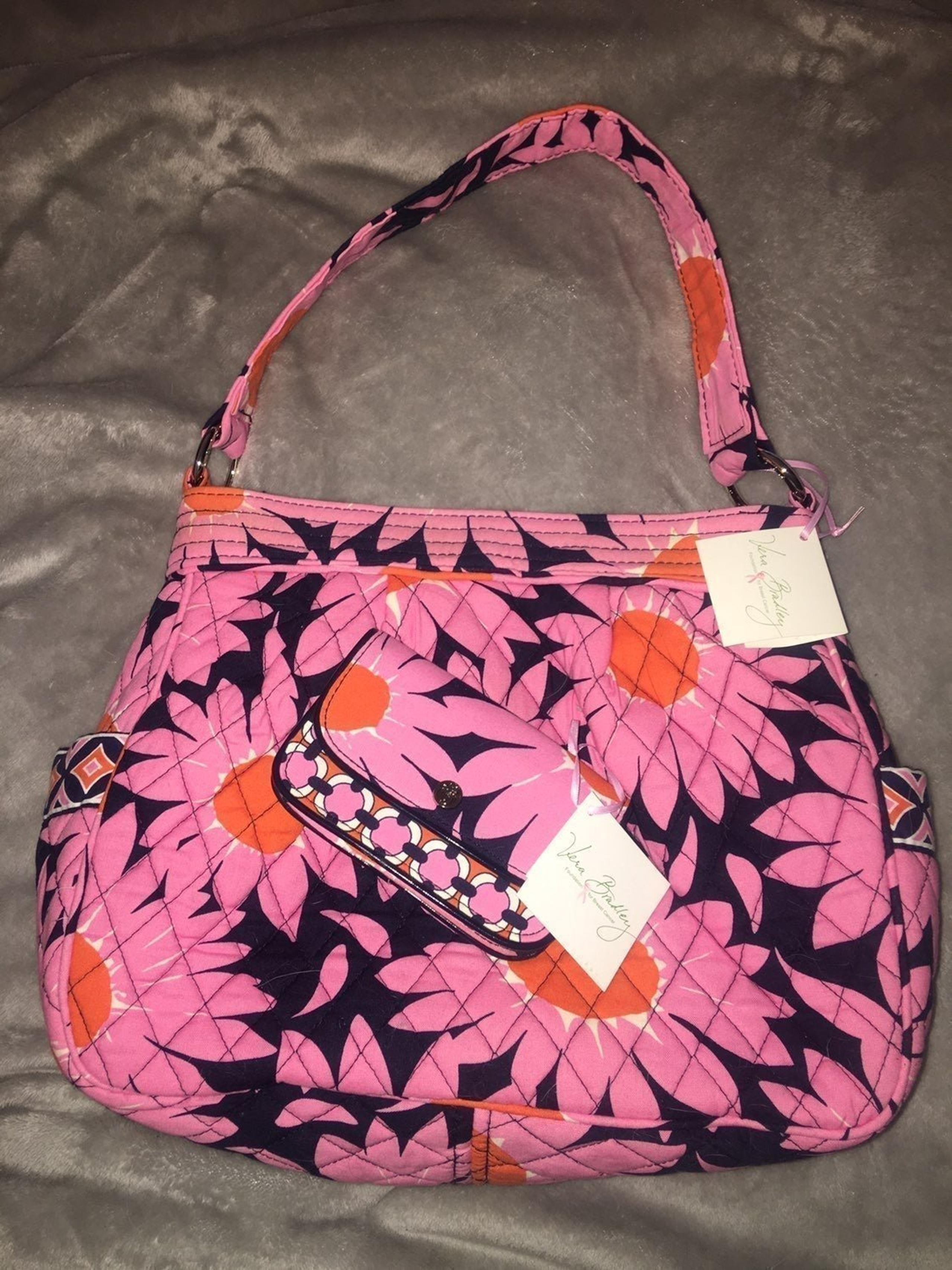 NWT Vera Bradley “LOVES ME” Reversible Tote & Wallet Retired Collection