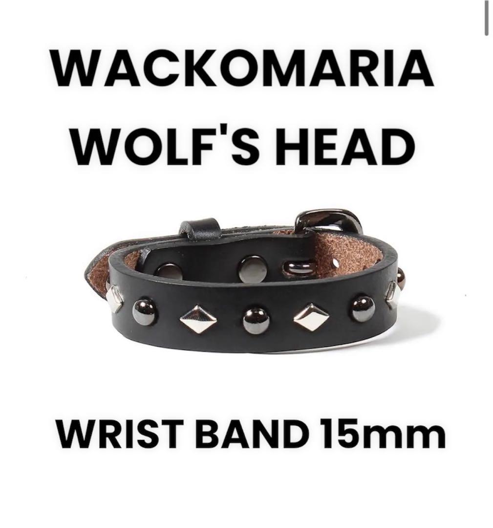アクセサリー WACKOMARIA WOLF'S HEAD / WRIST BAND 15mm WACKOMARIA《ワコマリア》WOLF'S HEAD / WRIST BAND 15mm(L