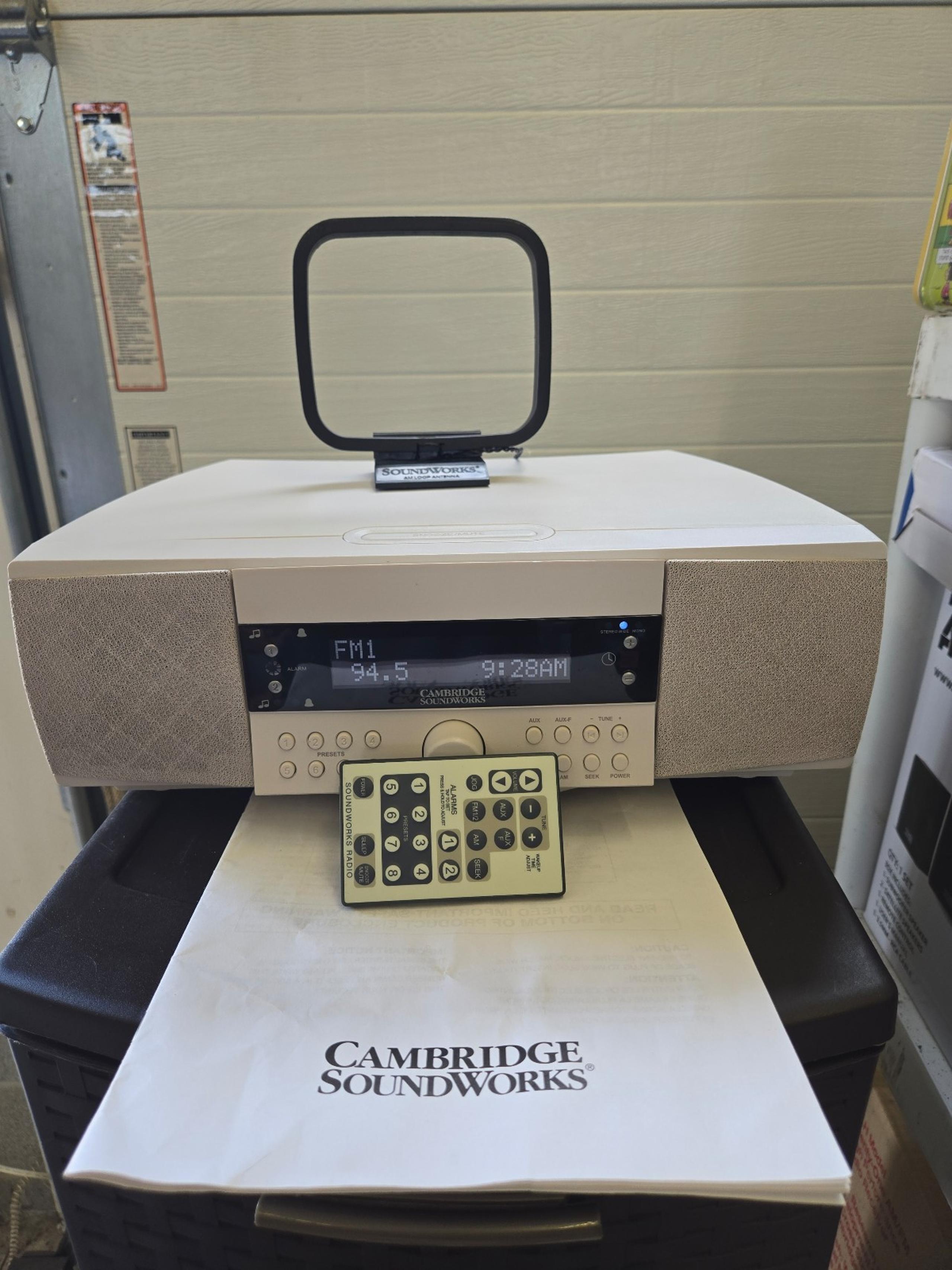 Cambridge SoundWorks Radio 730 AM/FM Stereo Clock Radio Tested WRemote And MORE!
