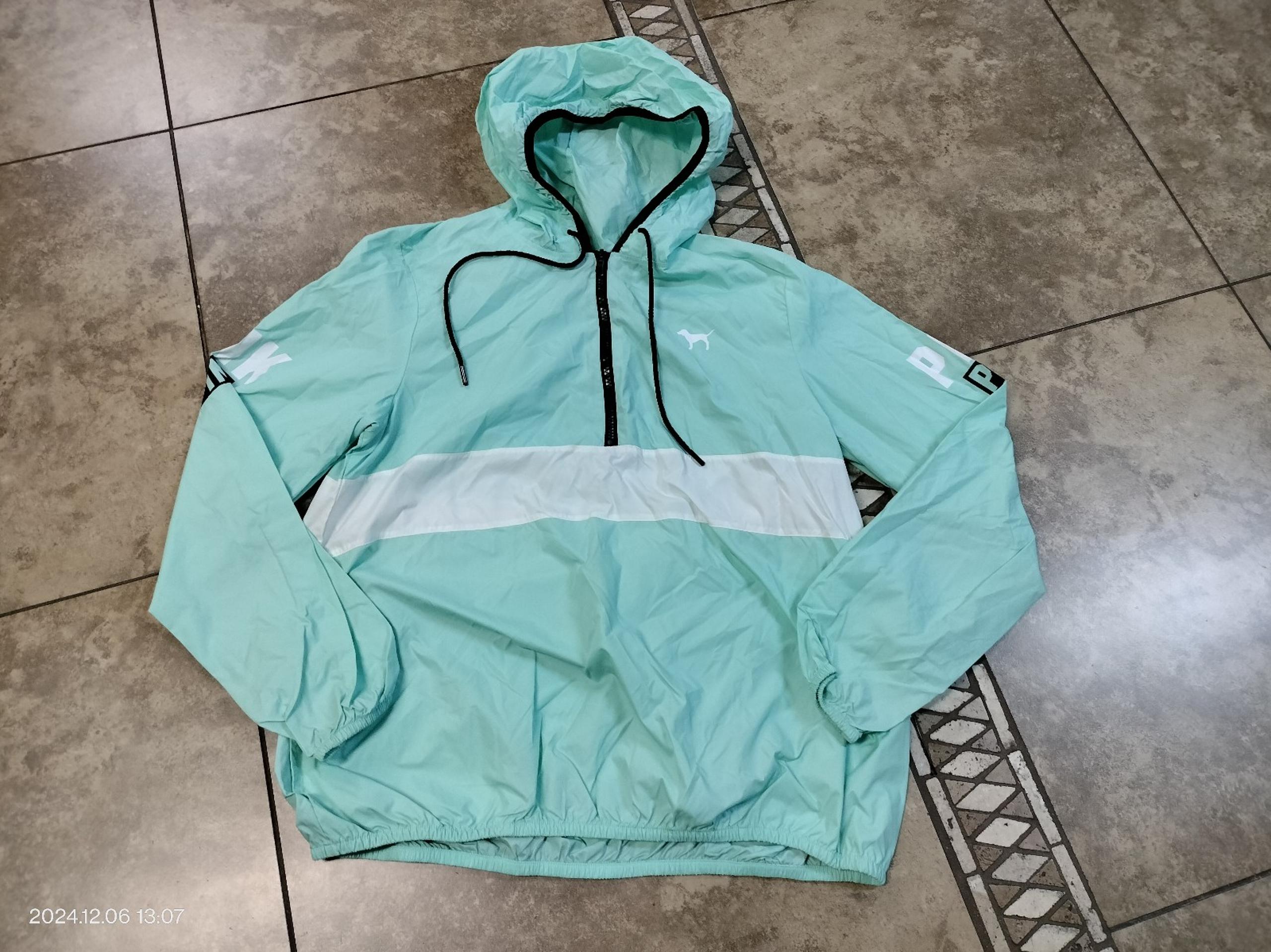 Pink windbreaker jacket women size XS