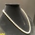 Japanese Akoya Cultured Pearl Necklace 24 14K White Gold Clasp Vintage Estate