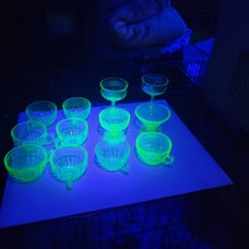 12 miscellaneous uranium glasses