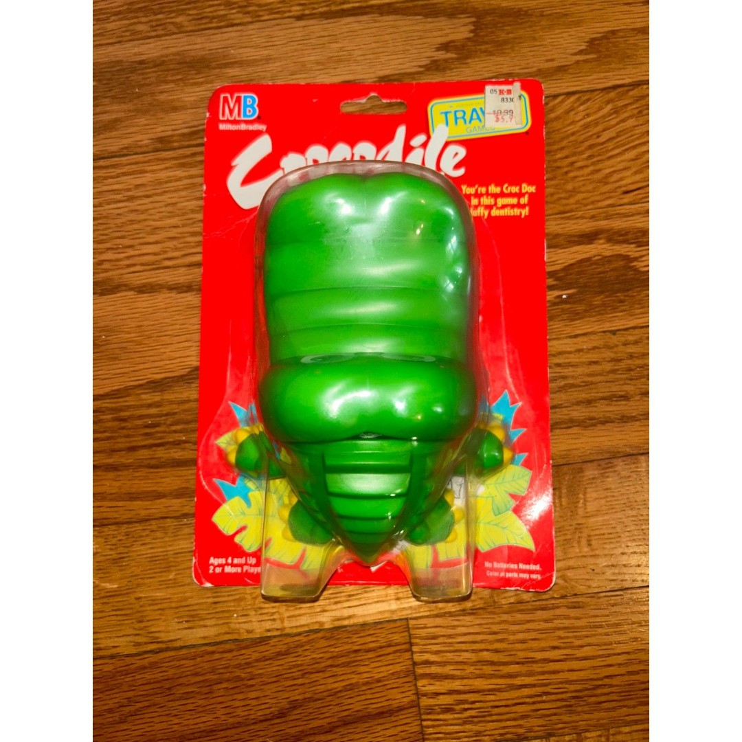 Crocodile Dentist Travel Game Milton Bradley MB 1992 Fun On The Run Sealed