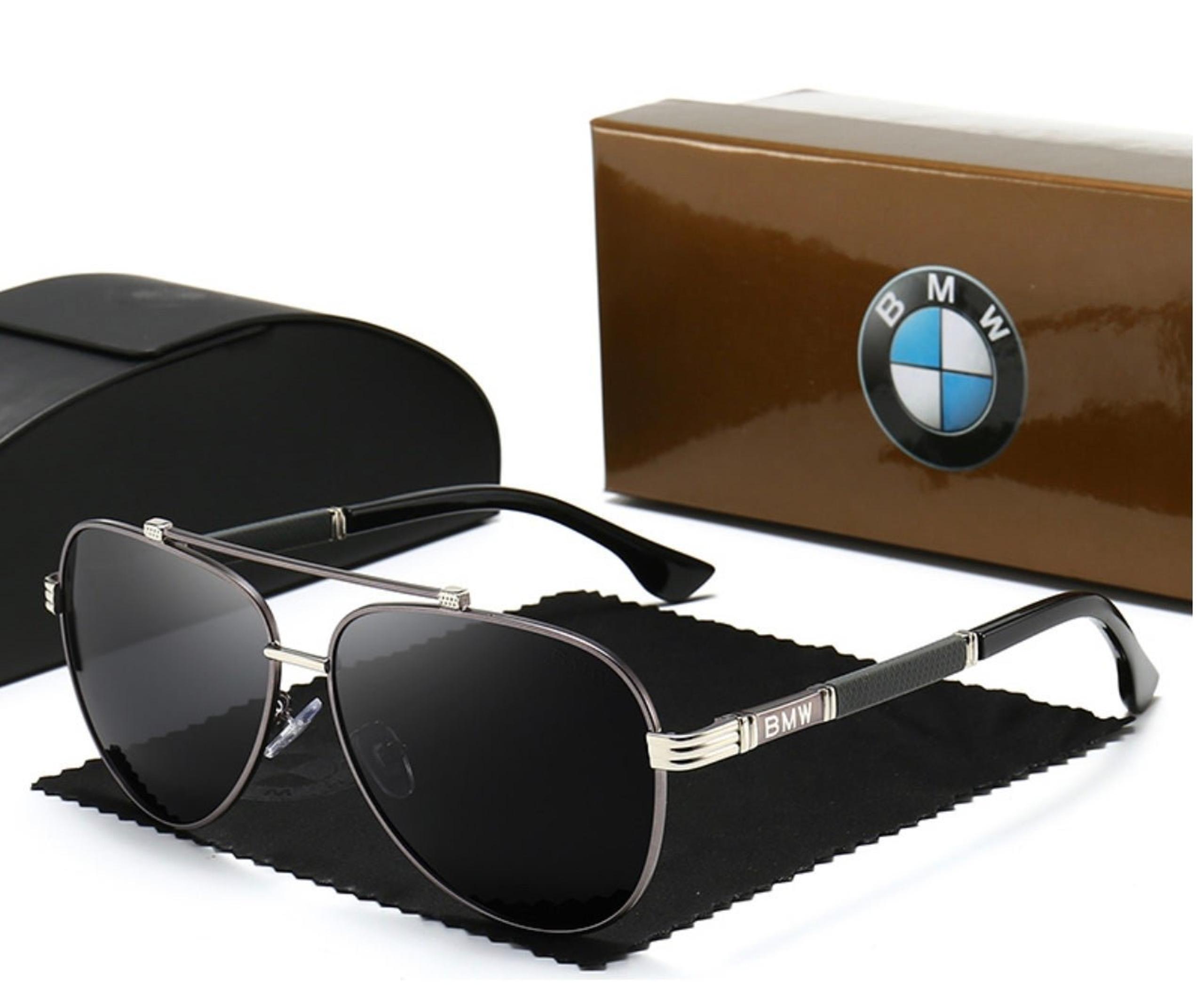 BMW Sunglass UV Polarized Silver/Black