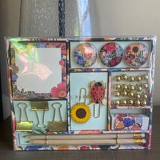Anthropologie Rifle Paper Tackle Box 32 Piece Set Desk Office Accessories NIB