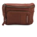 Leather bag cross body or hip bag small bag cognac brown soft leather bag