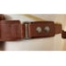 Leather bag cross body or hip bag small bag cognac brown soft leather bag