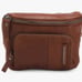 Leather bag cross body or hip bag small bag cognac brown soft leather bag