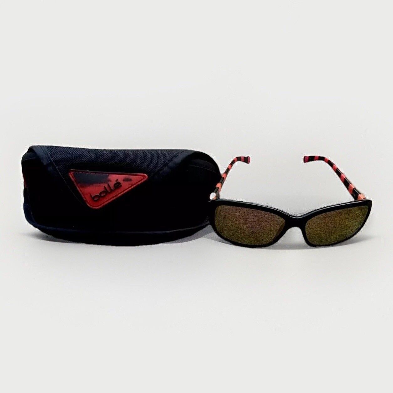 Y2K VTG Women’s Bolle Molly 11965 Sunglasses Black Red Orange Pink