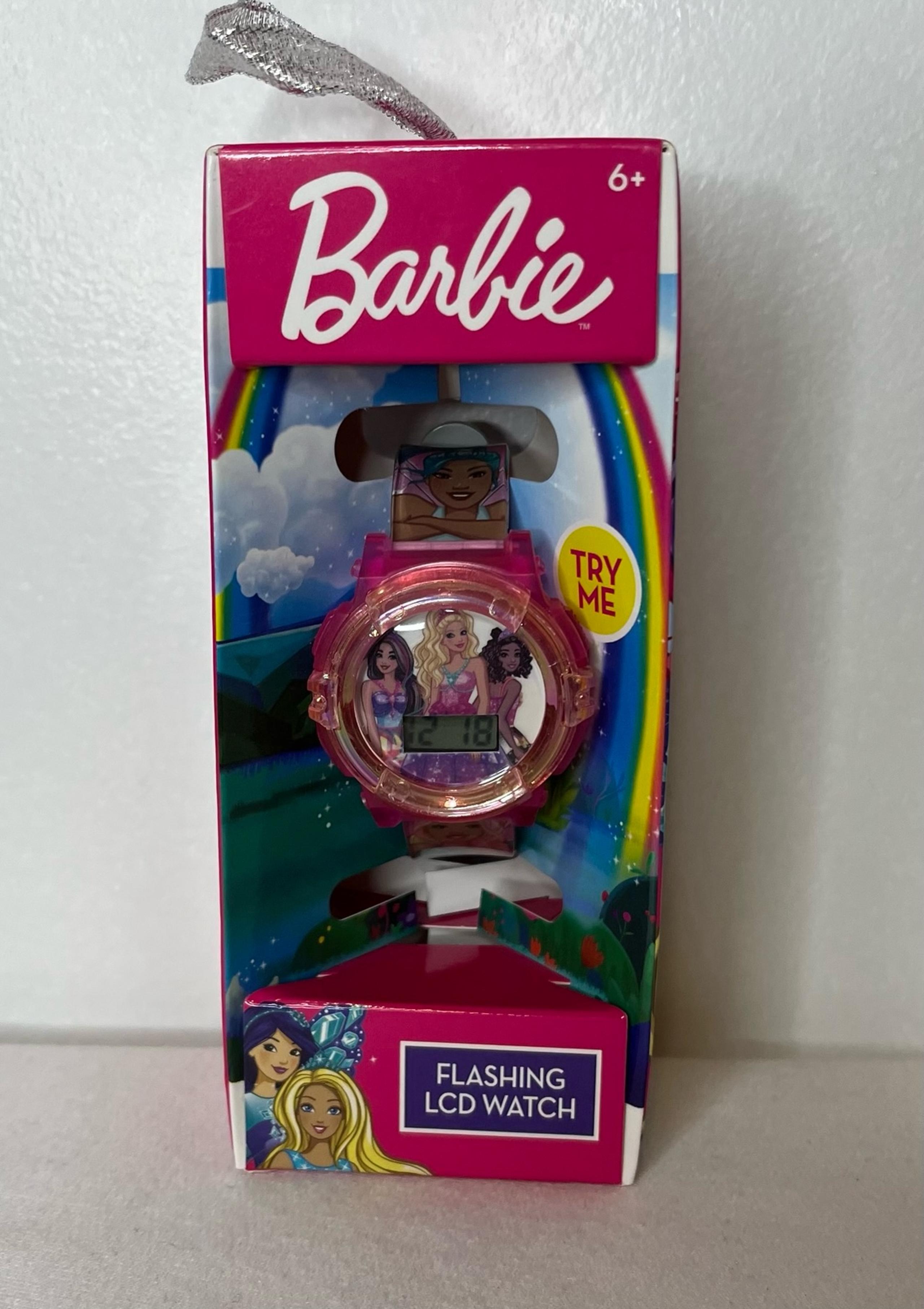 Mattel Barbie Children's LCD Watch with Iridescent Bezel