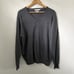 Peter Millar Mens Large Sweater V-Neck Gray Merino Wool Long Sleeve Pullover