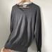 Peter Millar Mens Large Sweater V-Neck Gray Merino Wool Long Sleeve Pullover
