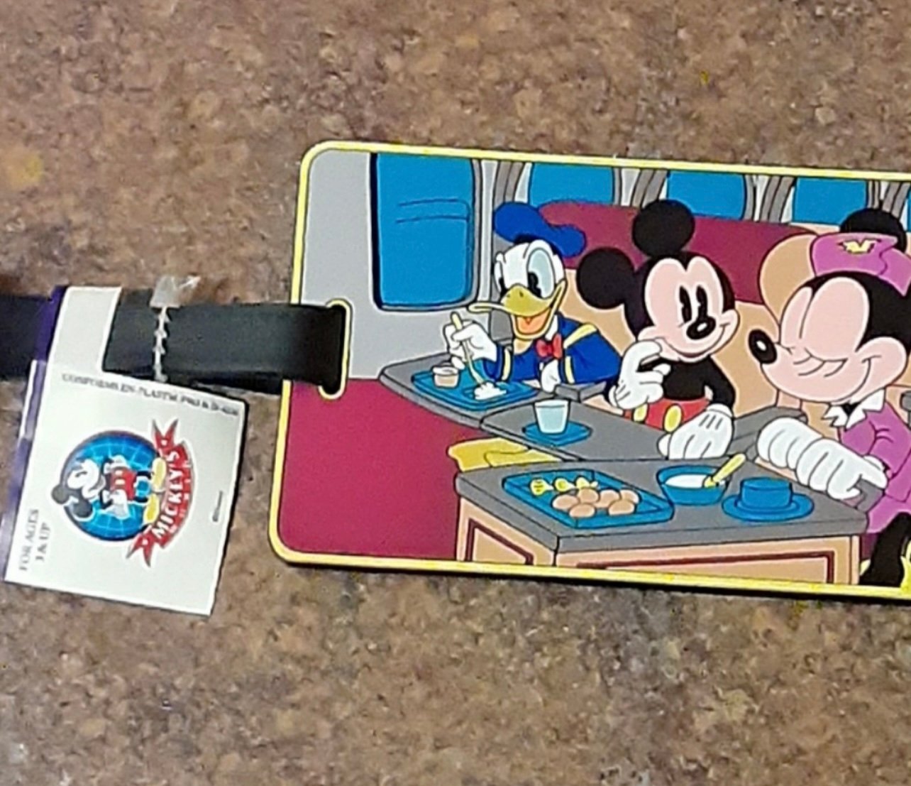 Officially Licensed Disney Mickey's World Luggage/Travel ID Tag (Lot of 8) - New