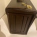 Sea Air vintage brown leather carrying case