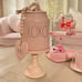 Pink Rae Dunn Bundle - Canister, Stand, Garland, 2 Tea Cup Sets, Heart Tier Tray