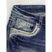 New Grace in LA jeans Womens sz 31 embellished pockets aztec lace denim bootcut