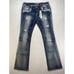 New Grace in LA jeans Womens sz 31 embellished pockets aztec lace denim bootcut