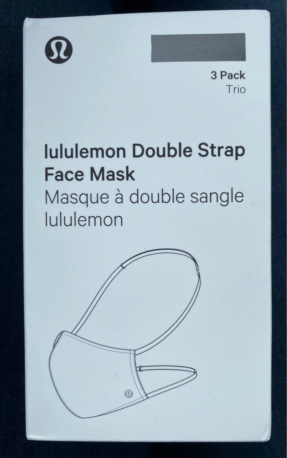 3 Lululemon Face Mask black