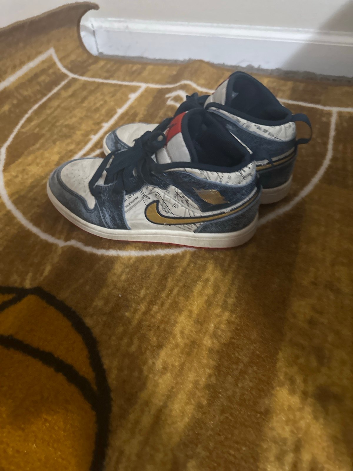 Nike Air Jordan 1 Mid SE AJ1 Take Flight Kids Youth Casual Shoes FN1353-400