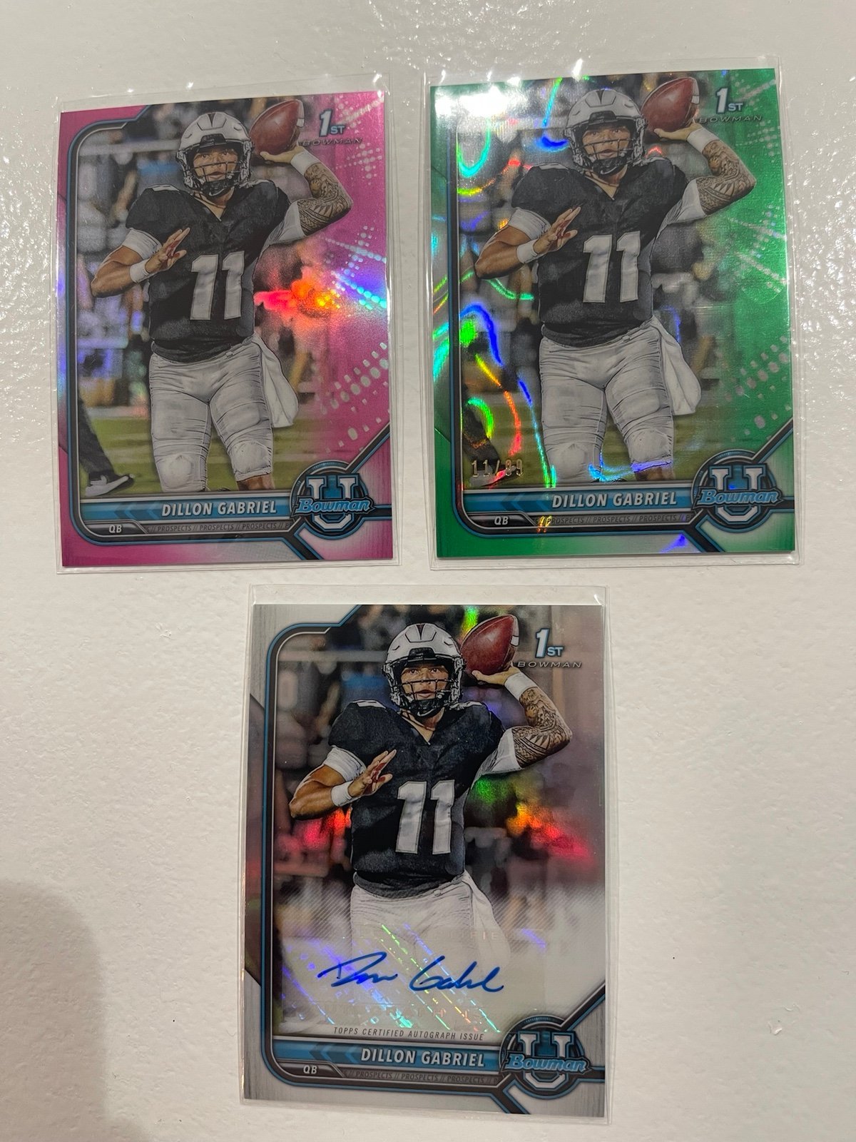 Bowman university 1st Dillon Gabriel lot