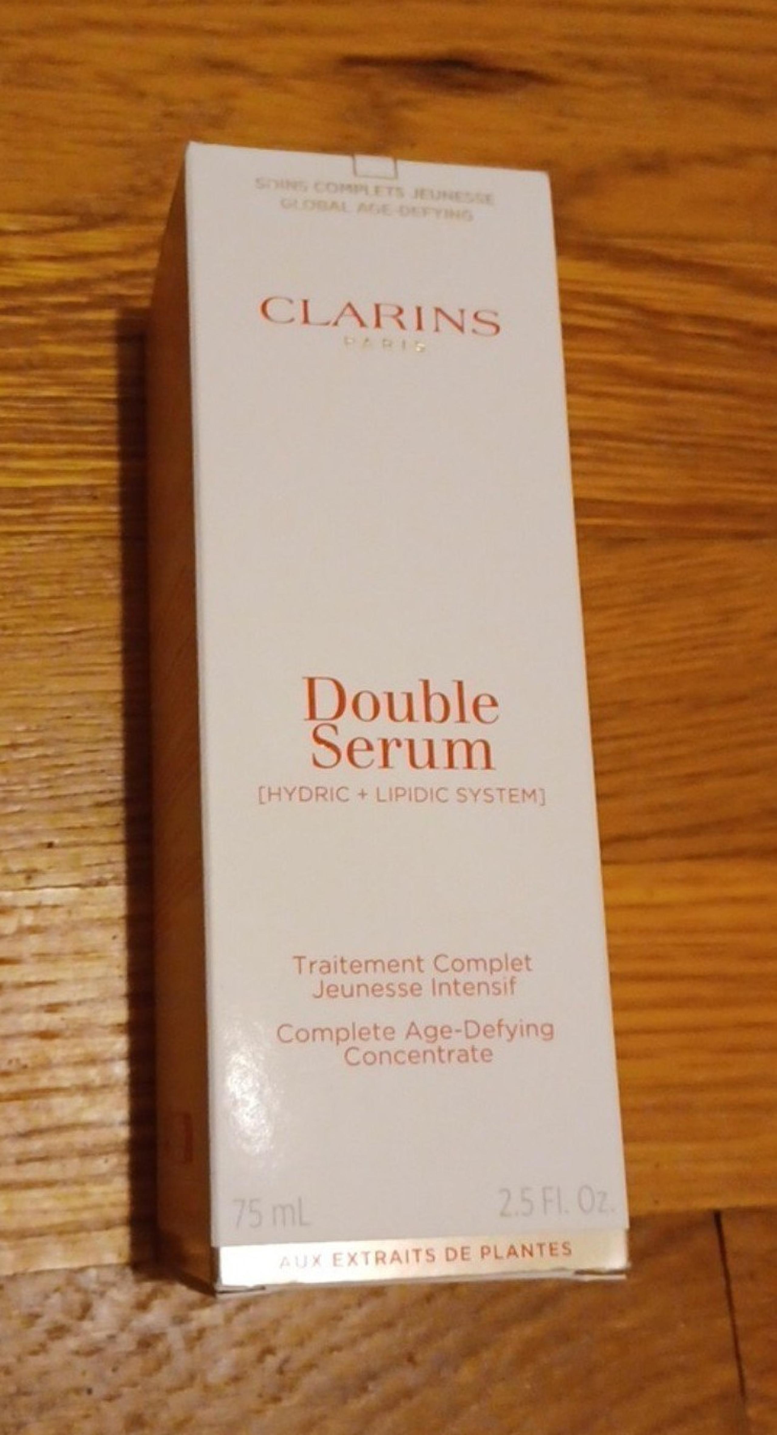 CLARINS 2.5oz Double Serum New Anti-Aging + Anti-Wrinkle Serum. Free Shipping