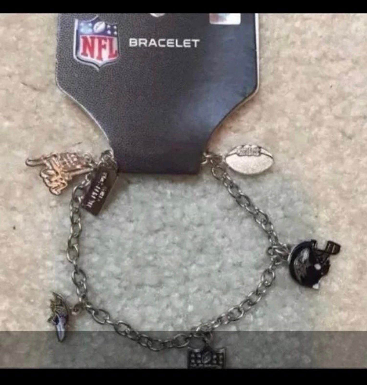 NFL Baltimore Raven Charm Bracelet