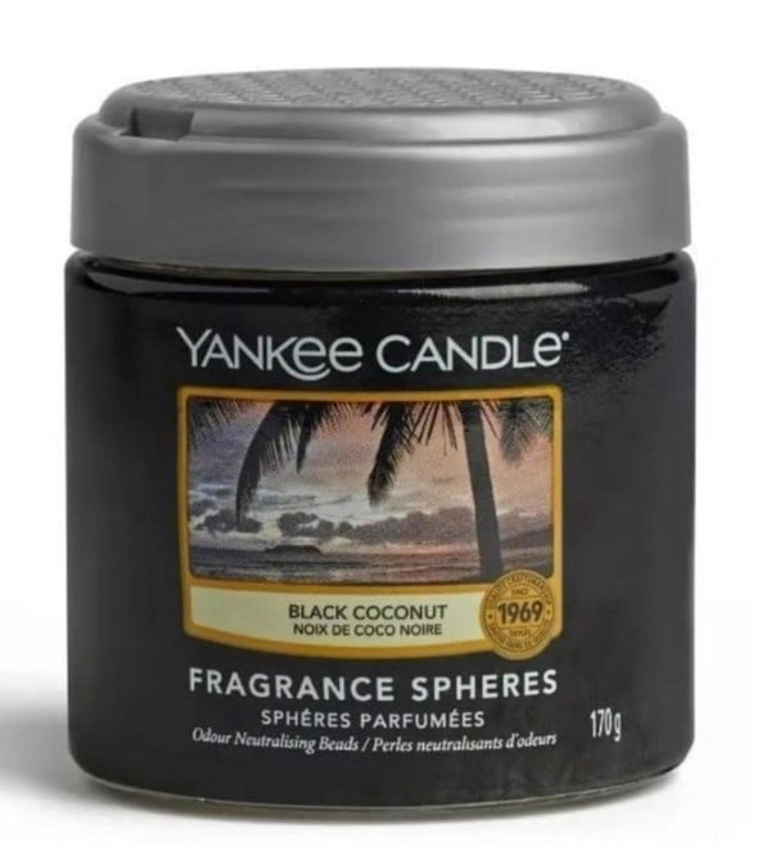 Yankee Candle Fragrance Spheres for Up to 30 Days, 6 oz, Black Coconut