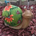 Garden Statue Snail Figurine - Solar Powered Resin Animal Sculpture