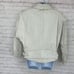 80’s white leather jacket size small oversized