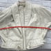 80’s white leather jacket size small oversized