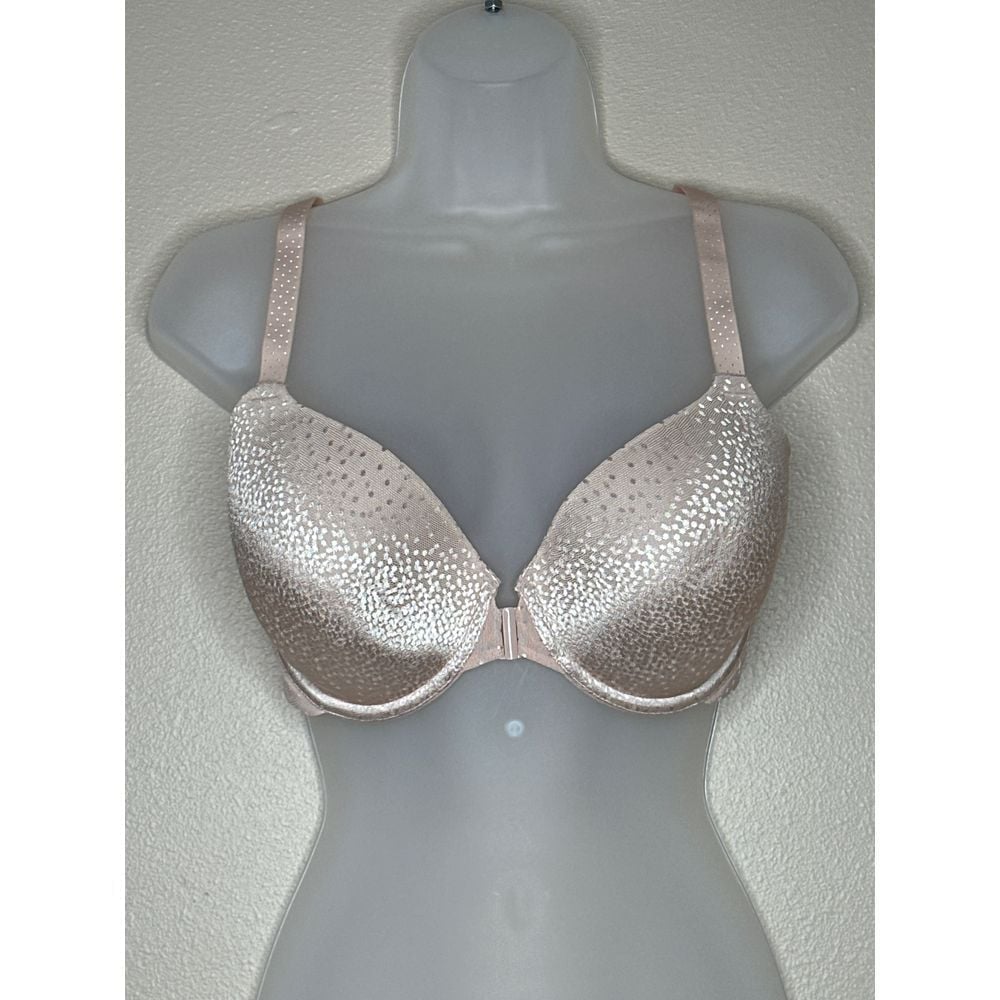 Wacoal 853403 Back Appeal Front Close Contour Bra Rose Dust Size 34DD