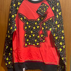 NWT Pokémon center Pikachu Party Raglan Crew Neck Sweatshirt - Adult Small