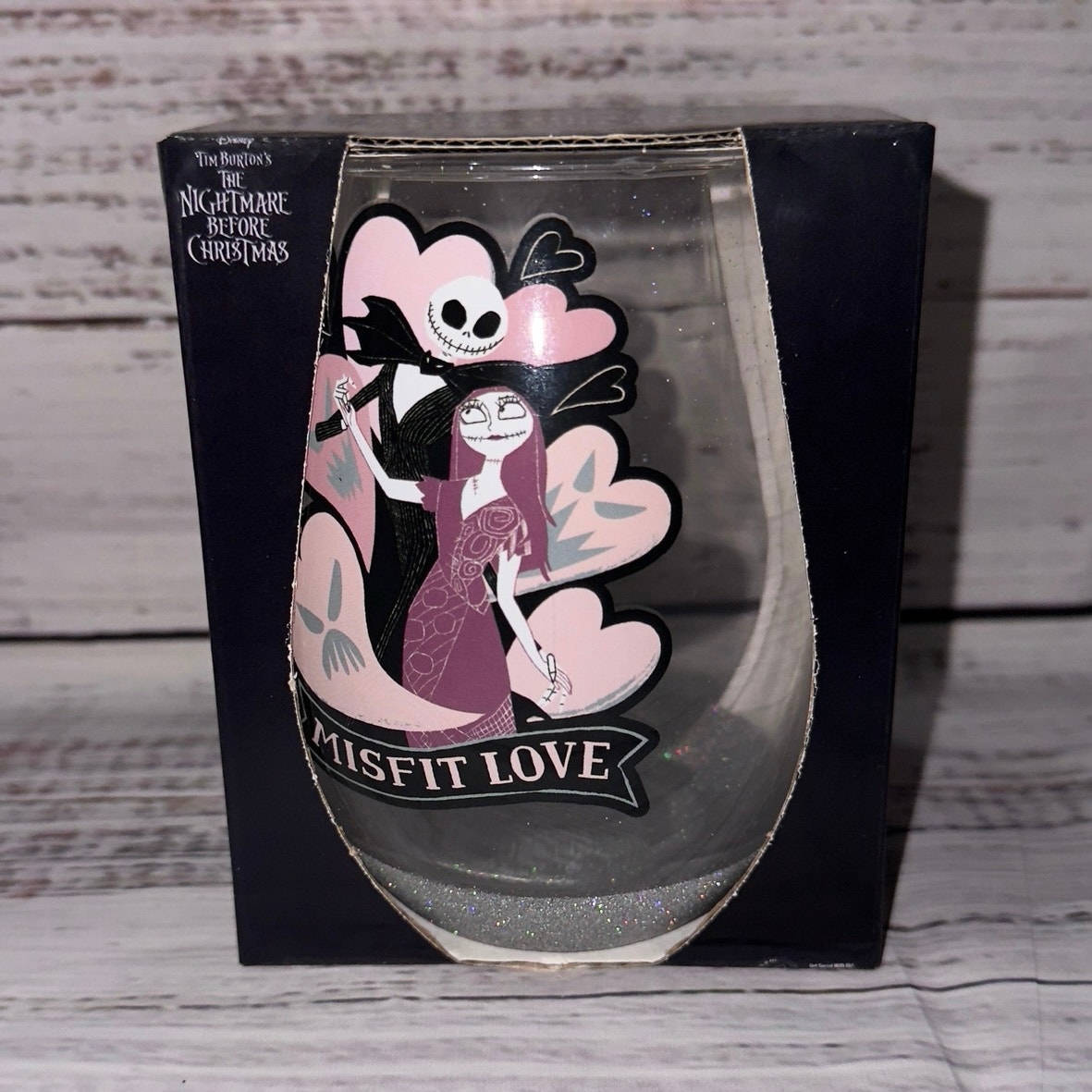 Disney Tim Burton’s The Nightmare Before Christmas tear drop glass 20 oz