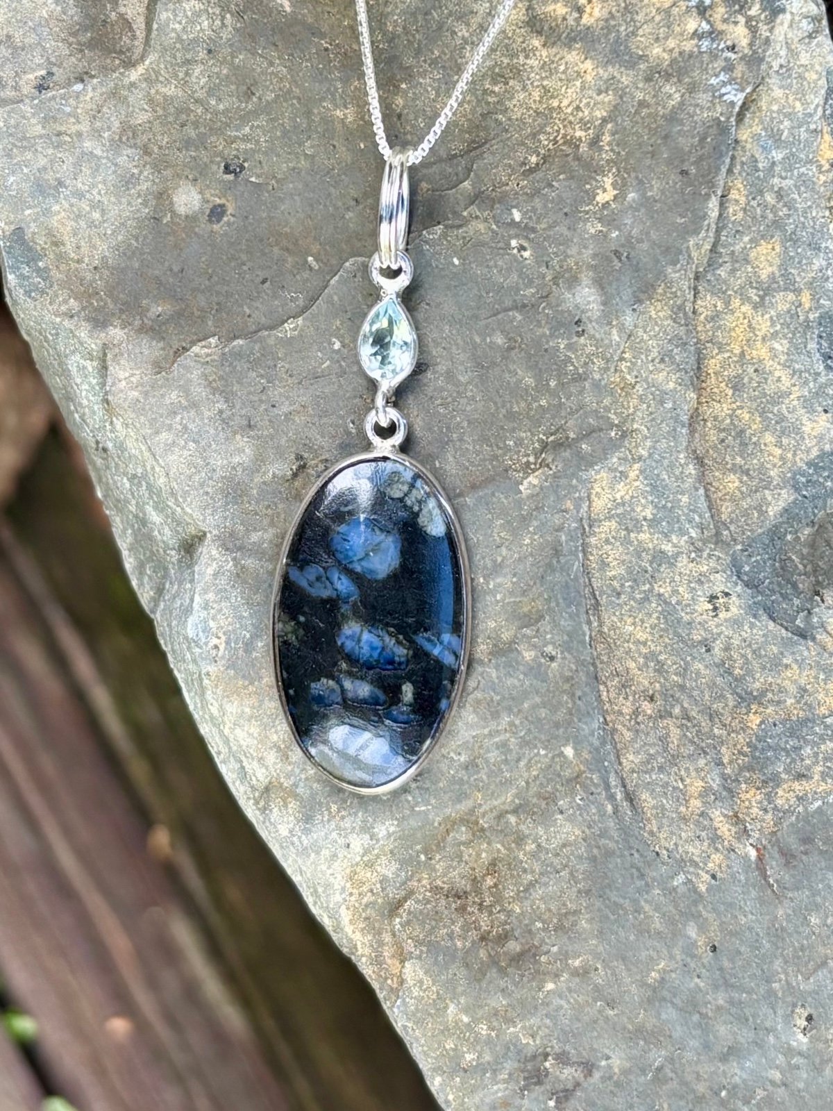 Llanite Blue Opal Necklace