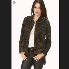 Forever 21 camo utility jacket top