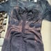 Beguile by Byron Lars Carissa Black Lace Sheath Midi Dress Size 2