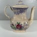 VTG Copeland SPODE Mayflower Coffee or Tea Pot Lavender British Flowers Damaged