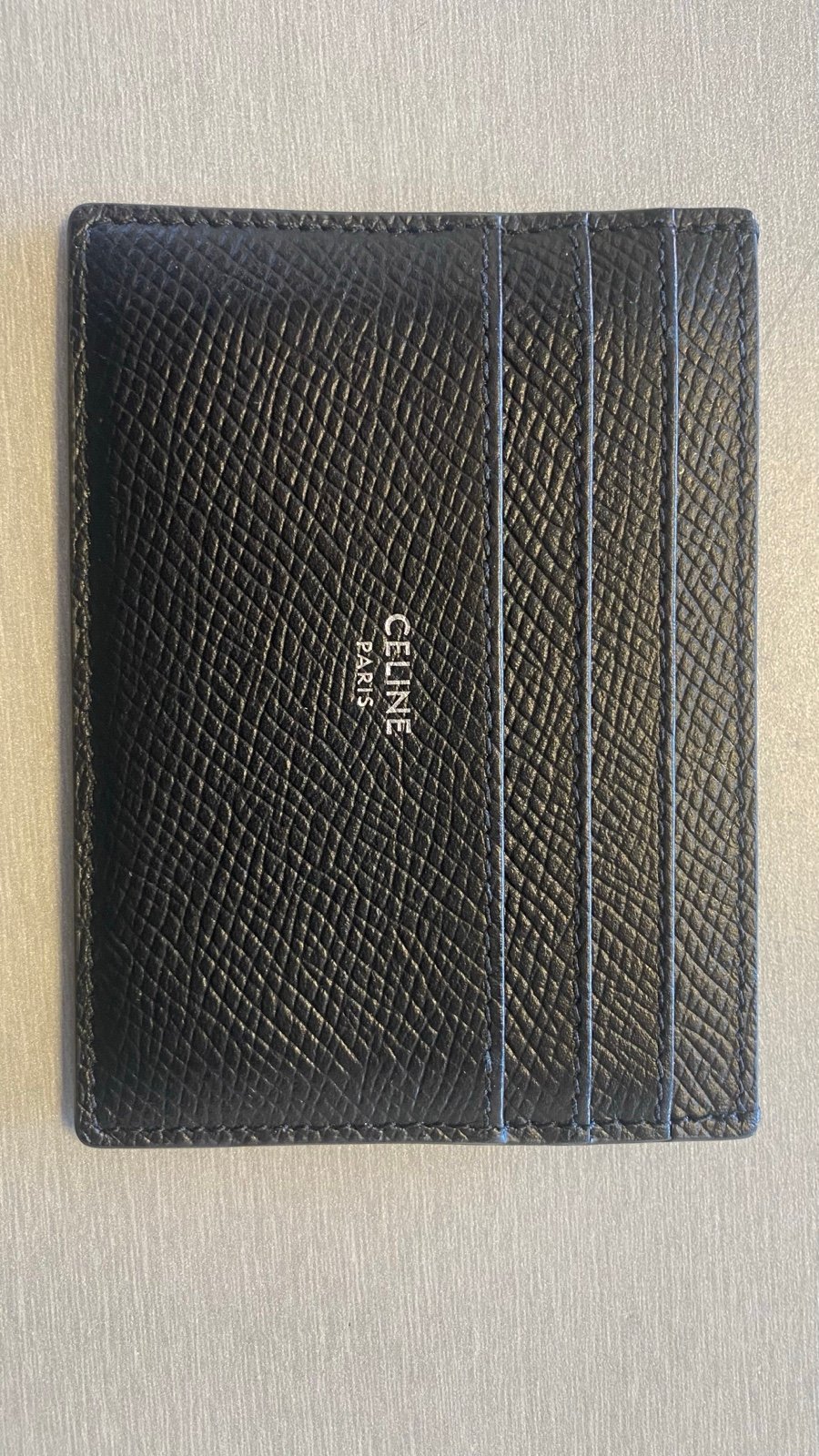 Celine LARGE CARD HOLDER IN GRAINED CALFSKIN