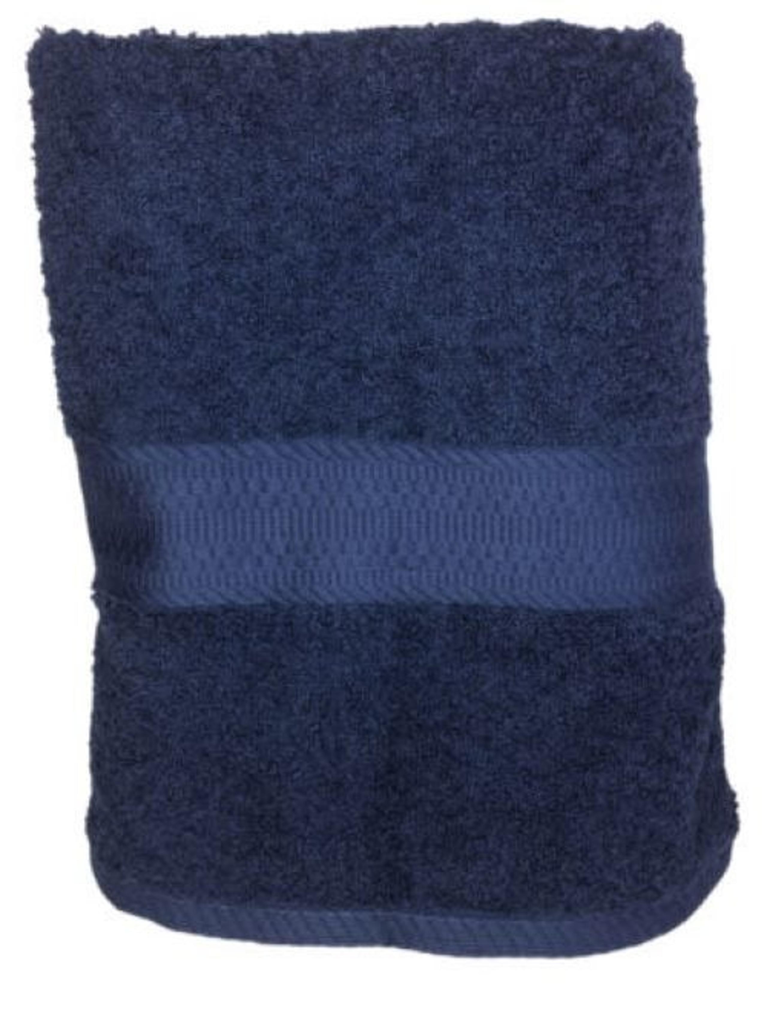 Navy Blue The Big One Solid Bath Towel - 30" x 54" - 100% Cotton - NEW