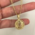 18k Gold Filled Guadalupe Necklace/Virgencita De Guadalupe 21.5”