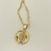 18k Gold Filled Guadalupe Necklace/Virgencita De Guadalupe 21.5”