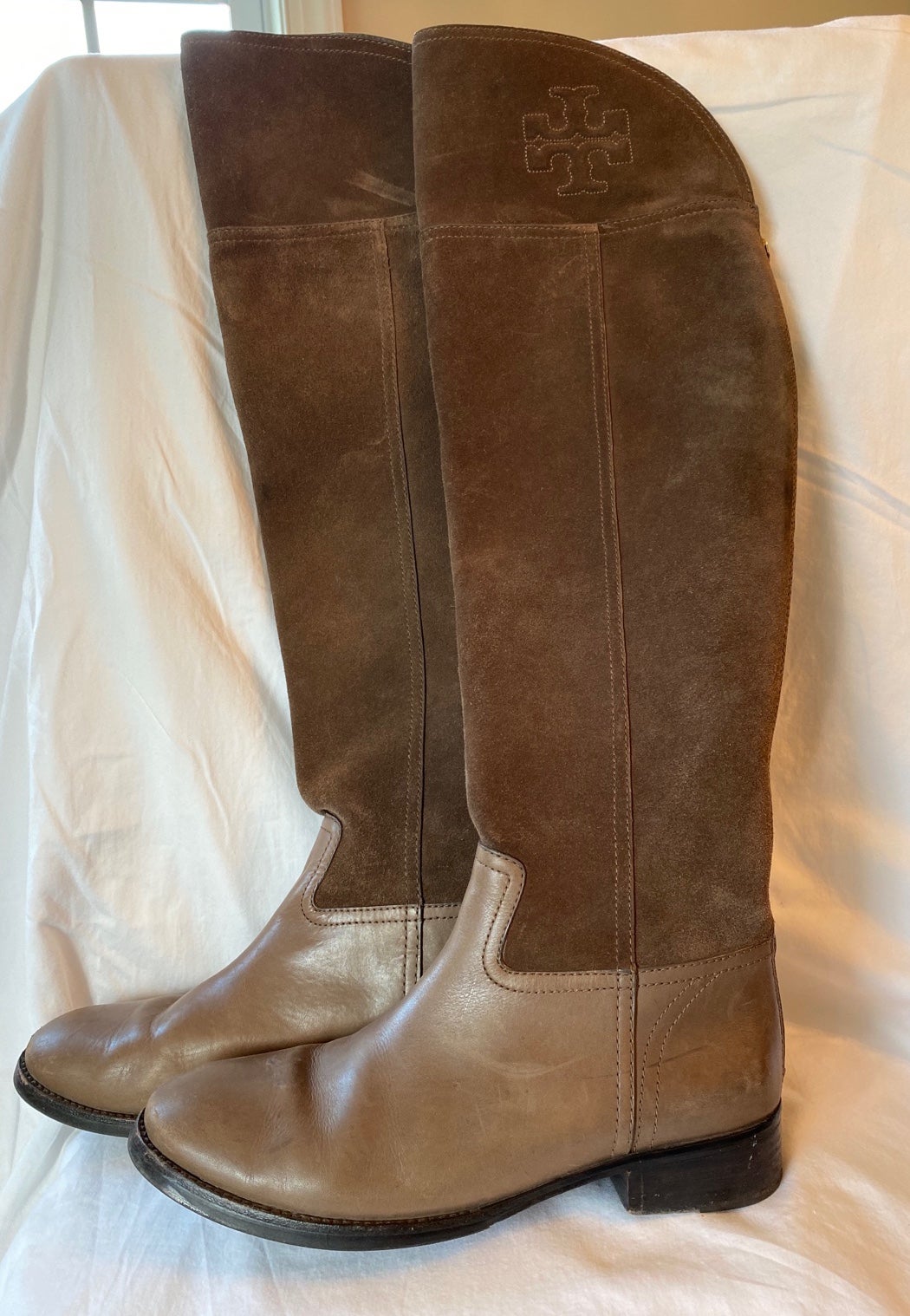 Tory Burch Suede Over The Knee Boots